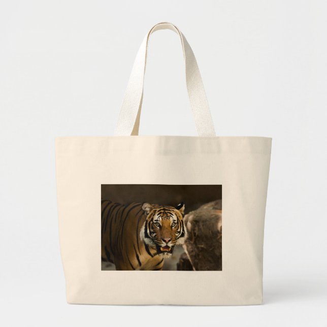 Grand Tote Bag Tigre de Sibérie (Devant)