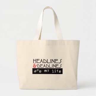 Grand Tote Bag Titres et dates-butoirs