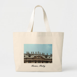 Grand Tote Bag Toit de la basilique Saint-Pierre à Rome, Italie F
