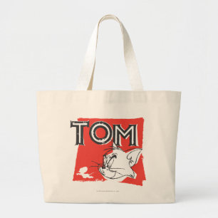 Grand Tote Bag Tom et chat fou de Jerry