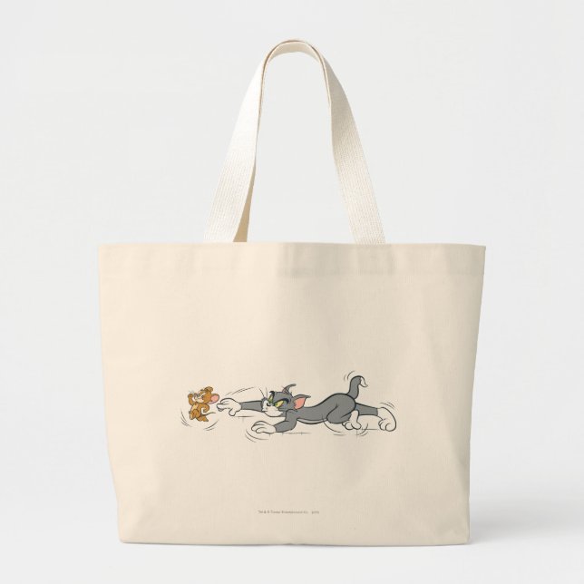 Grand Tote Bag Tom et Jerry Chase (Devant)