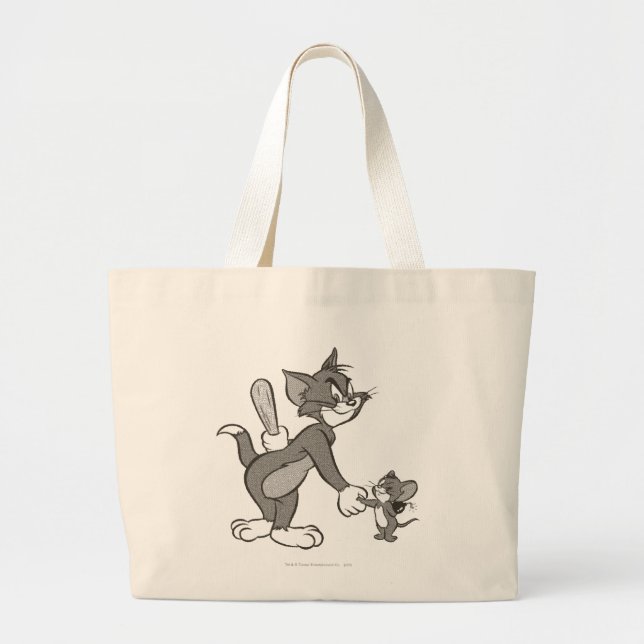 Grand Tote Bag Tom Et Jerry Manipulent (Devant)