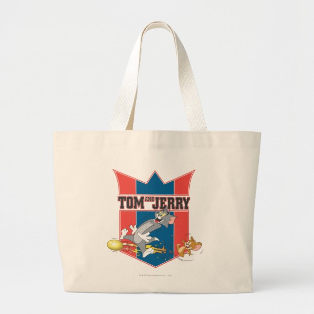 Grand Tote Bag Tom et Jerry Soccer (Football) 7 (Devant)