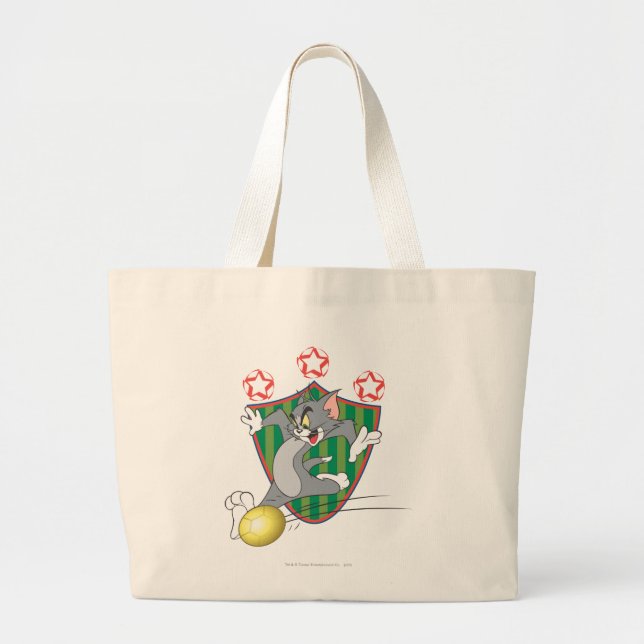Grand Tote Bag Tom et Jerry Soccer (Football) 9 (Devant)