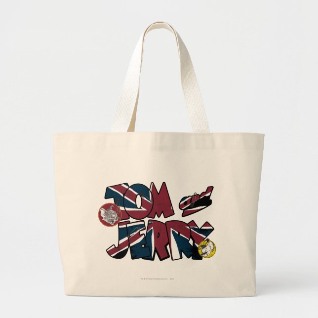 Grand Tote Bag Tom et Jerry UK Overload 2 (Devant)