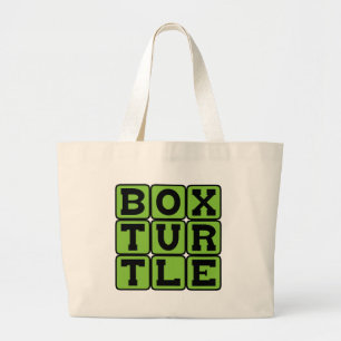 Grand Tote Bag Tortue boîte, reptile à carapace