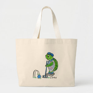 Grand Tote Bag Tortue de croquet