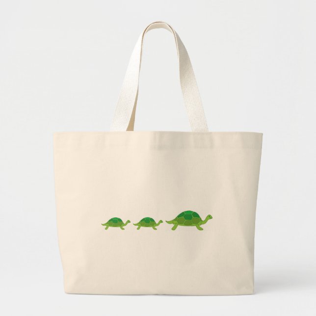 Grand Tote Bag Tortue, tortue, tortue (Devant)