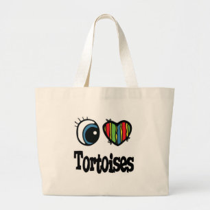 Grand Tote Bag Tortues I Heart (Love)