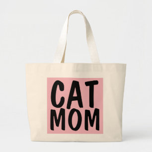 Grand Tote Bag Tots CAT MOM, Rose