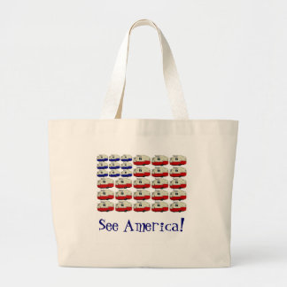 Grand Tote Bag Toute la remorque américaine Fourre-tout de Shasta