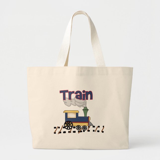 Grand Tote Bag Train sur la voie (Devant)