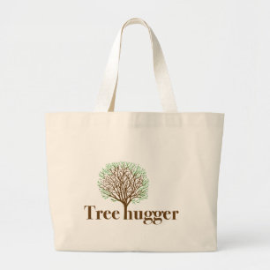 Grand Tote Bag Tree Hugger w/ tree illustration