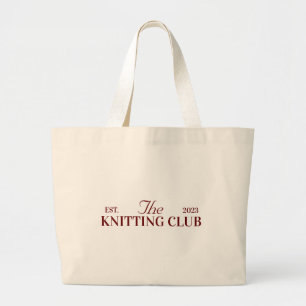 Grand Tote Bag tricot club pour les sorties artisanales