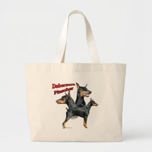 Grand Tote Bag Trio 2 de Pinscher de dobermann