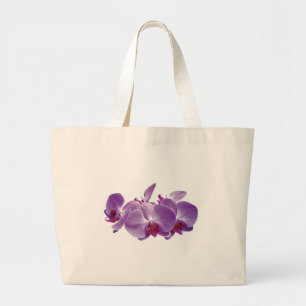 Grand Tote Bag Trio pourpre d'orchidée