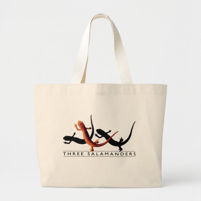 Grand Tote Bag Trois salamandres Fourre-tout à deux tons (Devant)