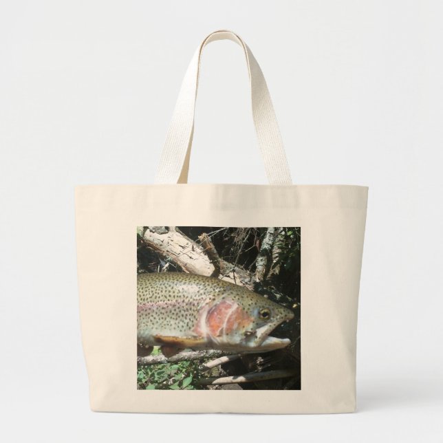 Grand Tote Bag Truite arc-en-ciel (Devant)