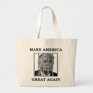 Grand Tote Bag Trump derrière les barreaux
