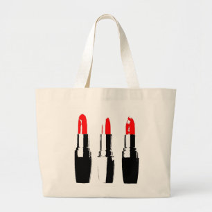 Grand Tote Bag Tubes rouge à lèvres