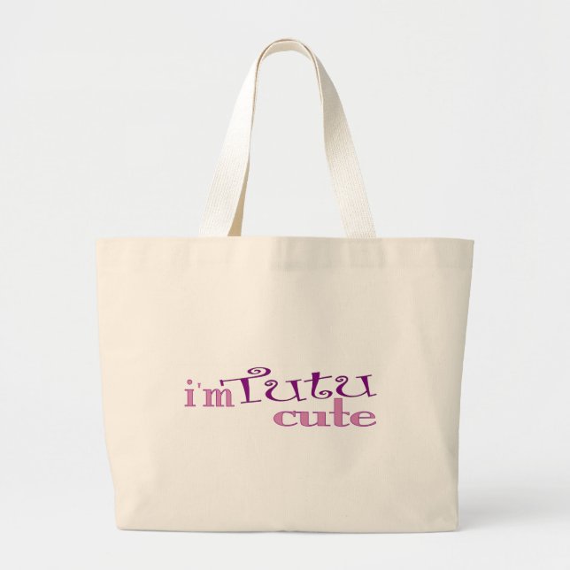 Grand Tote Bag Tutu mignon (ballet) (Devant)