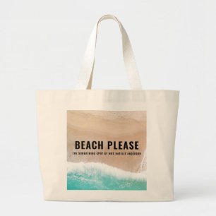 Grand Tote Bag Un cadeau d'été pour la plage d'océan