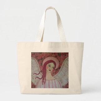 Grand Tote Bag Un lit de l'éléphant Fourre-tout de roses