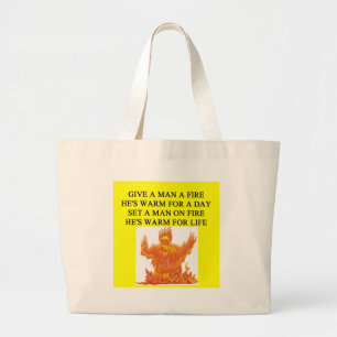 Grand Tote Bag un proverbe drôle pour des féministes au sujet d