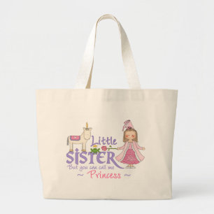 Grand Tote Bag Unicorn Princesse Little Sister