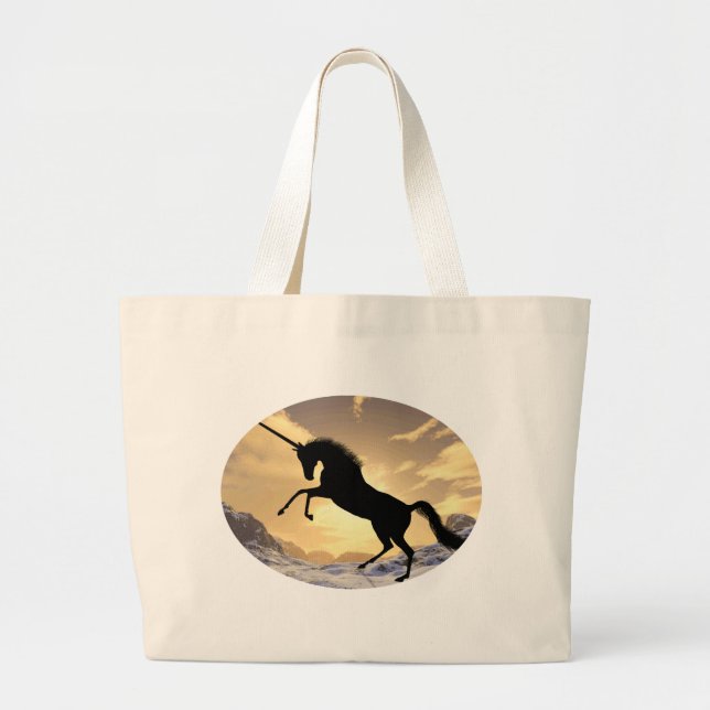 Grand Tote Bag Unicorne (Devant)