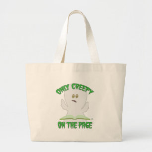 Grand Tote Bag Uniquement Déplaisant sur l'horreur de page Drôle