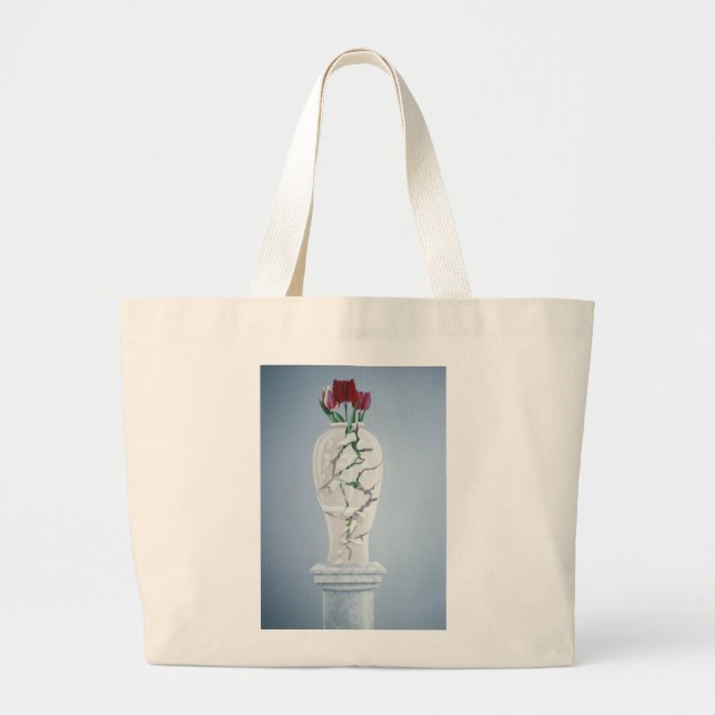 Grand Tote Bag Urne criquée (Devant)