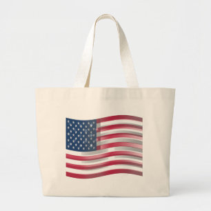 Grand Tote Bag USA Unites : Stripes & Stars en Gras Design
