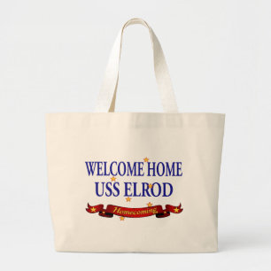 Grand Tote Bag USS à la maison bienvenu Elrod