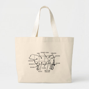 GRAND TOTE BAG VACHE DE BOUCHERIE