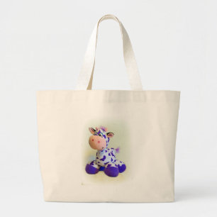 Grand Tote Bag Vache pourpre