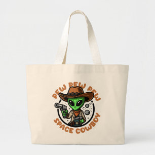Grand Tote Bag Vacher spatial drôle alien