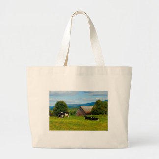 Grand Tote Bag Vaches dans un domaine