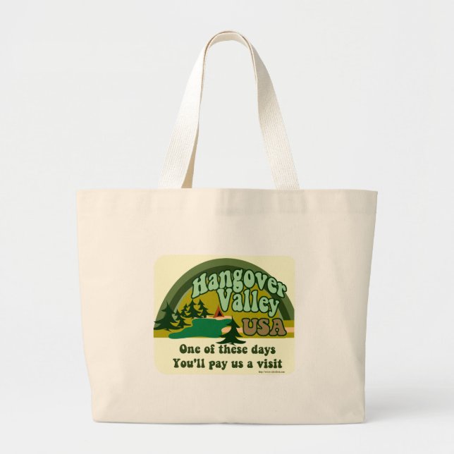 Grand Tote Bag Vallée Etats-Unis de gueule de bois (Devant)