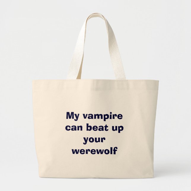 Grand Tote Bag vampire contre des werewolfs (Devant)