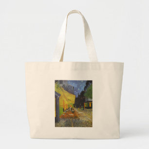 Grand Tote Bag Van Gogh Cafe Terrasse Post-impressionniste