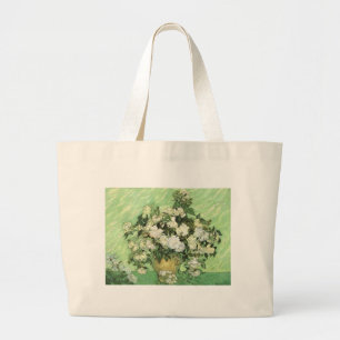 Grand Tote Bag Vase avec Roses - Van Gogh
