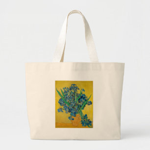 Grand Tote Bag Vase Van Gogh avec Iris Classic Impressionnisme
