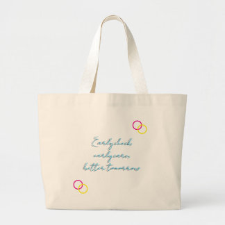Grand Tote Bag Vérification précoce, soins précoces, meilleur len