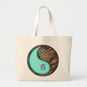Grand Tote Bag Verseau & Coq de Terre