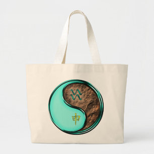 Grand Tote Bag Verseau & Singe de Terre