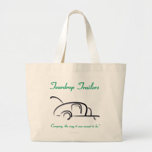 Grand Tote Bag Version verte de remorques de larme