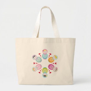 Grand Tote Bag VÊTEMENTS :: poupées babushka - mandala