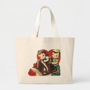 Grand Tote Bag Veux-Je Que Tu Sois Ma Saint-Valentin ?