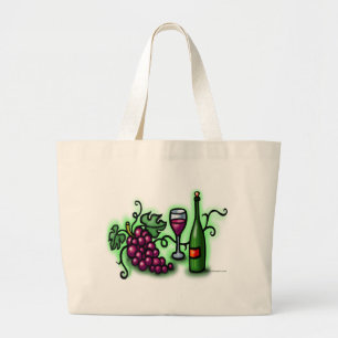 Grand Tote Bag Vin des raisins n